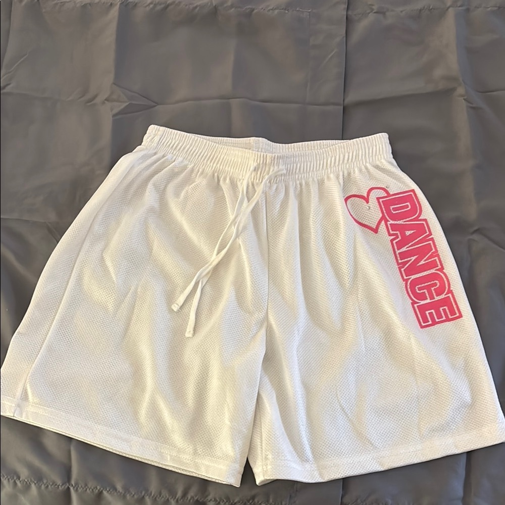 “Dance💖” basketball shorts for girls, size Large